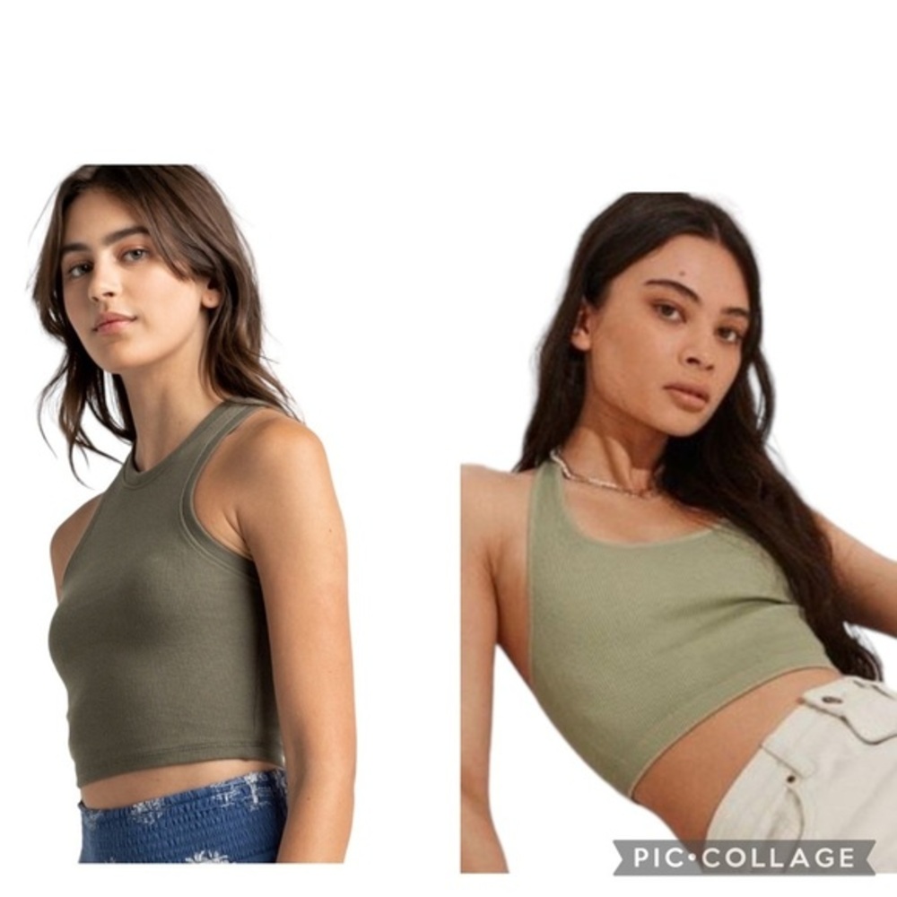 2 Piece Bundle NWOT Tilly’s‎ Racerback Cotton On Halter Top Size Medium